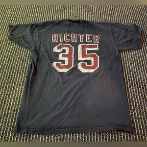 New York Rangers Mike Richter Baby Blue Jersey T Shirt Size Medium